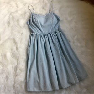 NWOT Denim spaghetti strap Dress